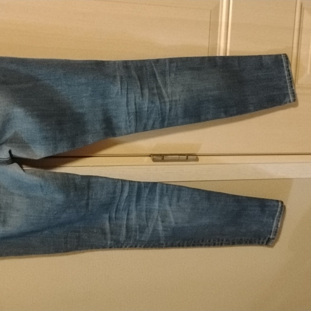 American Eagle Super Stretch X Hi-Rise Distressed Skinny Jeans 6 Short - Picture 6 of 8